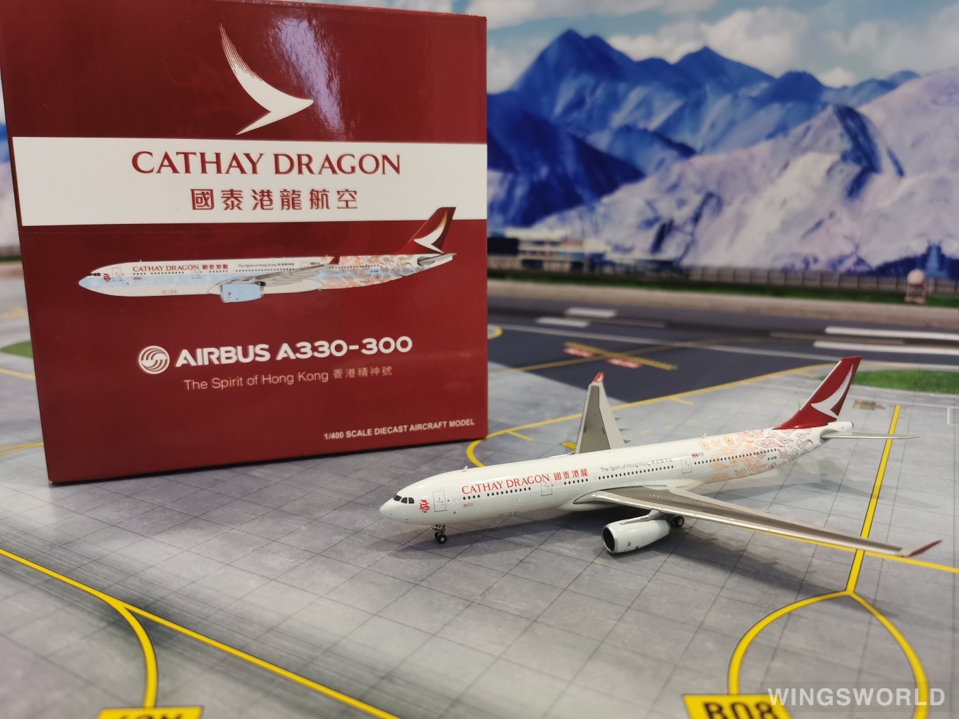 jc wings 1:400 xx4126 cathay dragon 國泰港龍航空 airbus a330-300