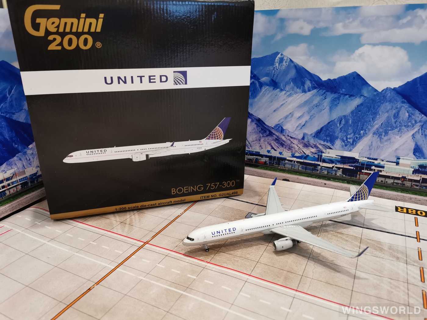 Geminijets 1:200 G2UAL498 United Airlines 美国联合航空 Boeing 757-300 N75858