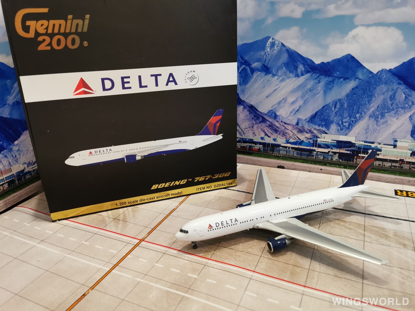 Geminijets 1:200 G2DAL144 Delta Air Lines 达美航空 Boeing 767-300 N135DL