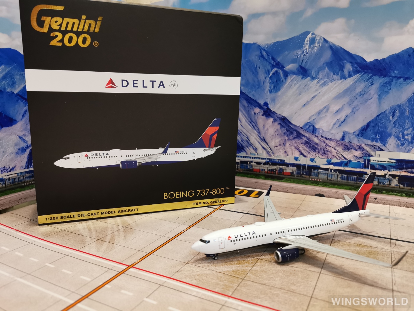 Geminijets 1:200 G2DAL877 Delta Air Lines 达美航空 Boeing 737-800 N3754A