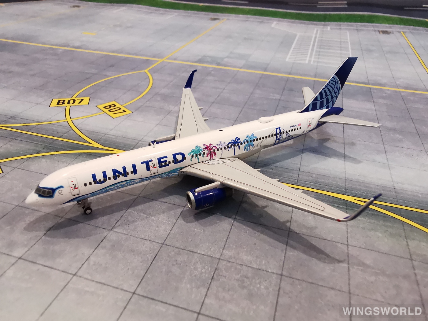 Geminijets 1:400 GJ4N14106 United Airlines 美国联合航空 Boeing 757-200 N14106