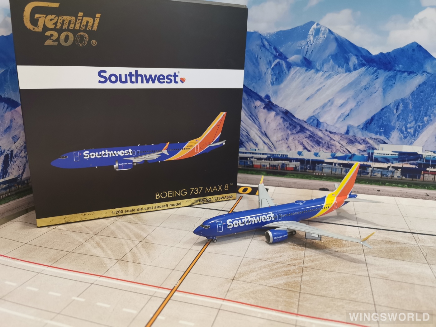 Geminijets 1:200 G2SWA689 Southwest Airlines 美国西南航空 Boeing 737 MAX 8 N8705Q