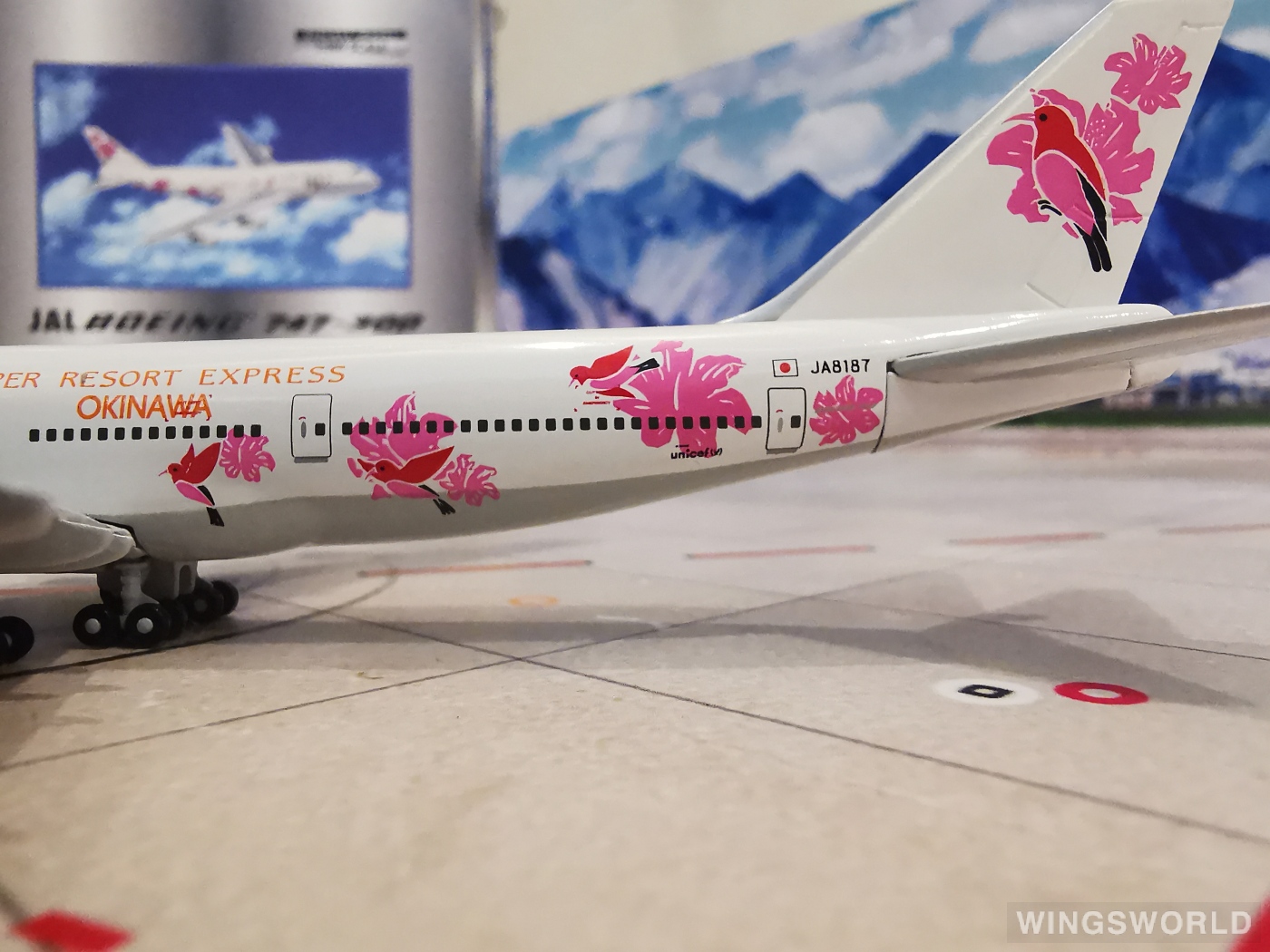 Geminijets 1:400 GJJAL008 Japan Airlines 日本航空 Boeing 747-300 JA8187