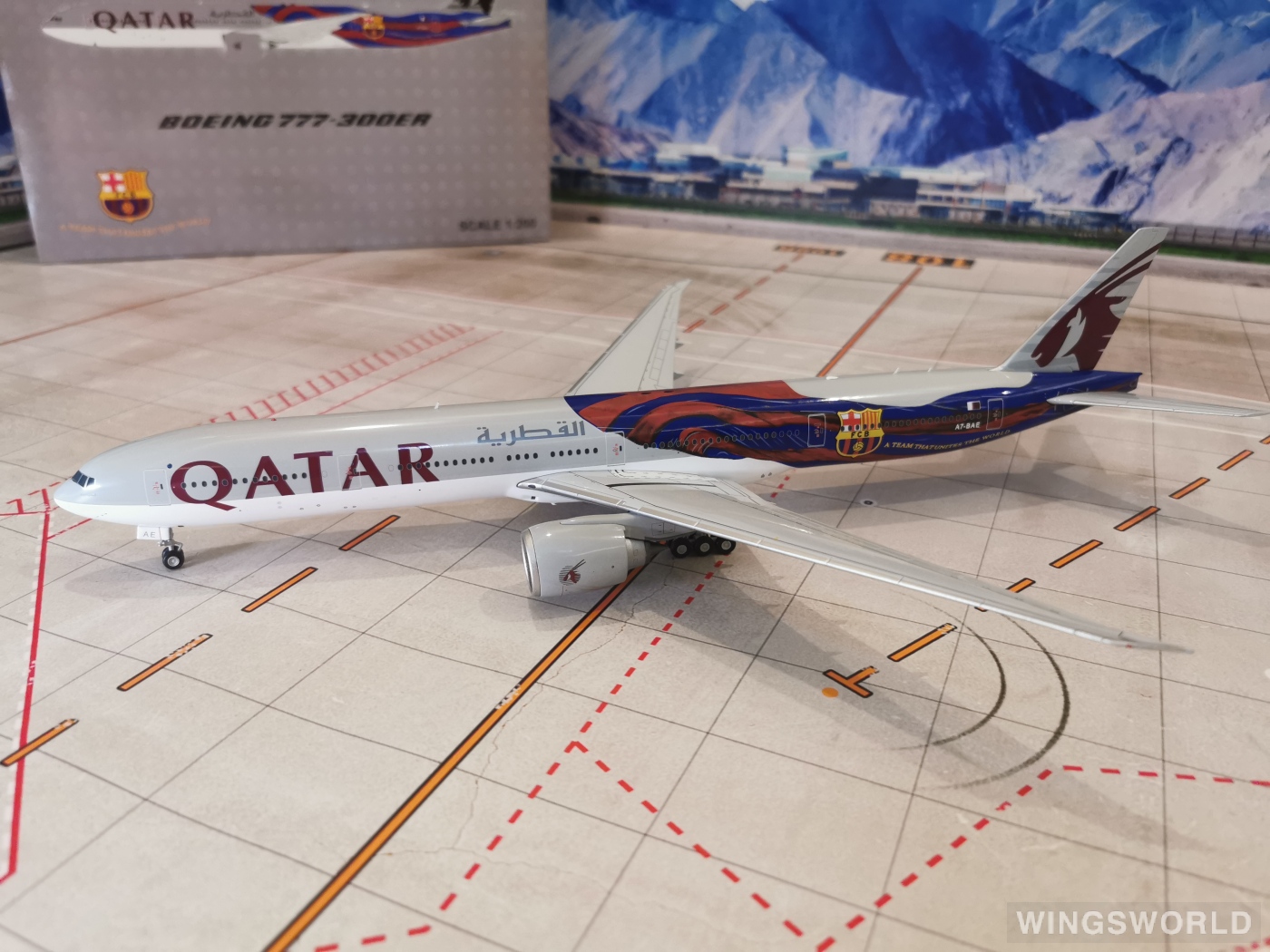 JC Wings 1:200 XX2757 Qatar 卡塔尔航空 Boeing 777-300ER A7-BAE