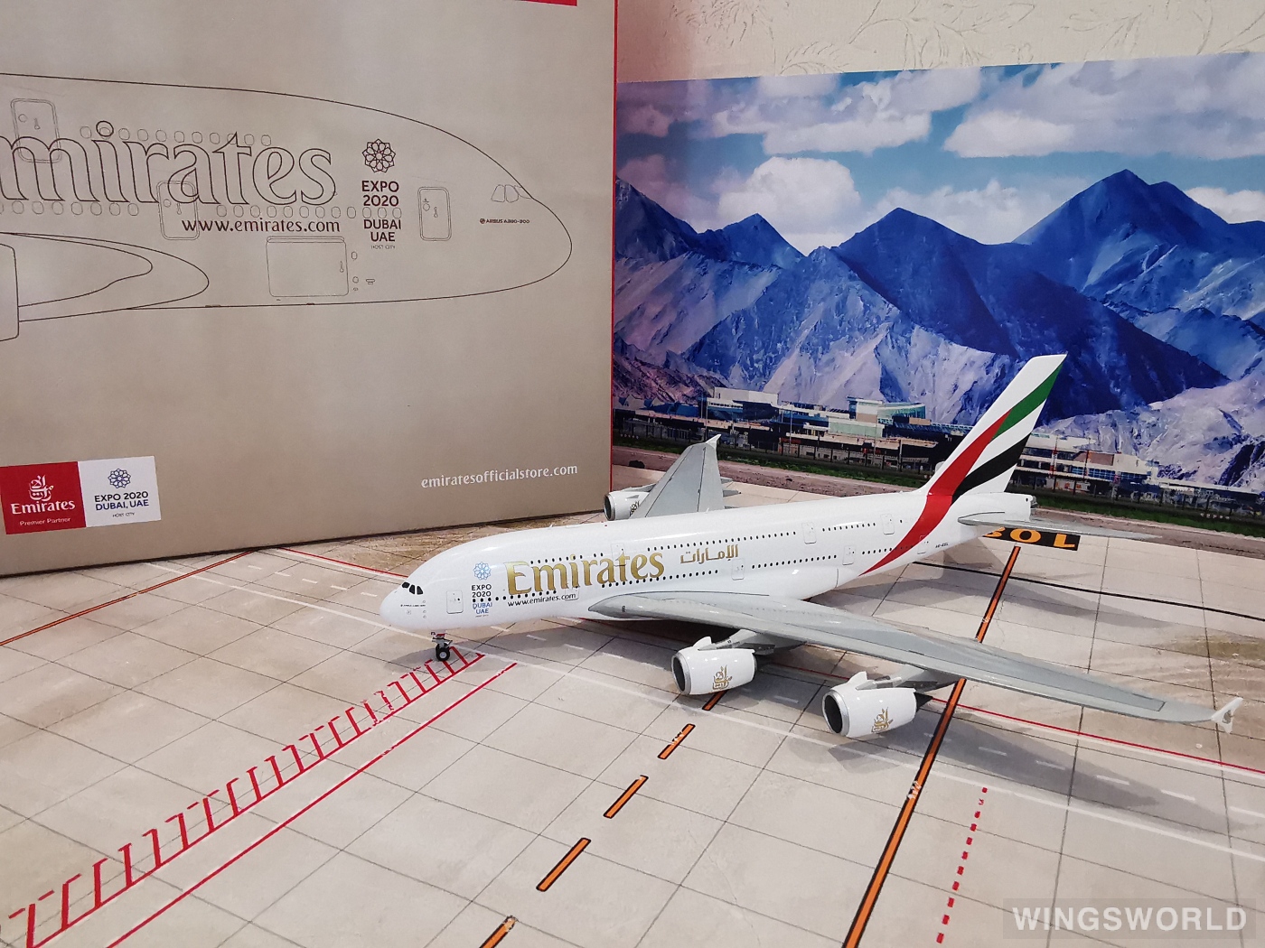 Geminijets 1:200 G2UAE531 Emirates 阿联酋航空 Airbus A380-800 A6-EEL