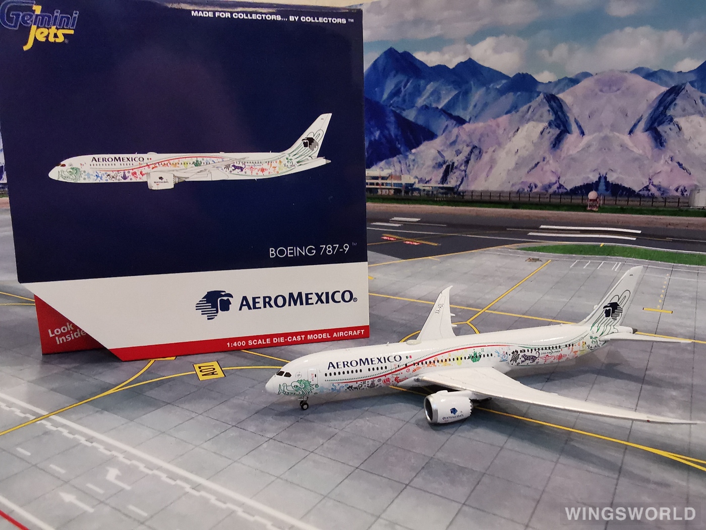 Geminijets 1:400 GJAMX1669 Aeroméxico 墨西哥国际航空 Boeing 787-9 XA-ADL