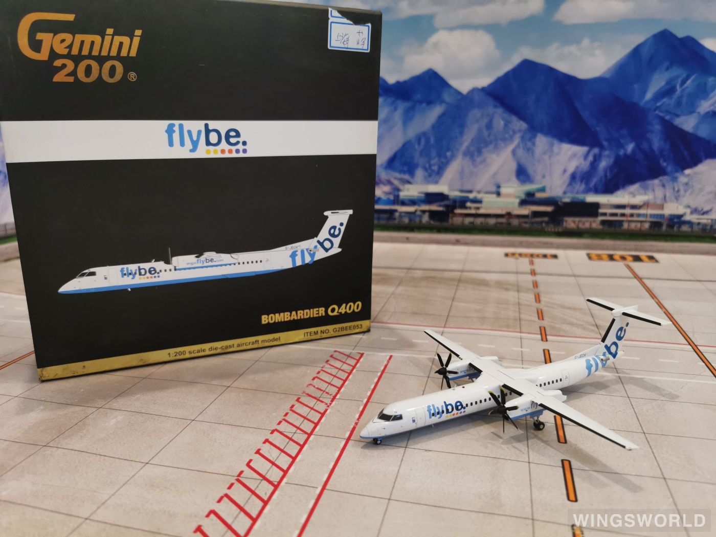 Herpa 1:200 559829 Flybe 弗莱比航空 Bombardier Dash 8-400 G-JECP