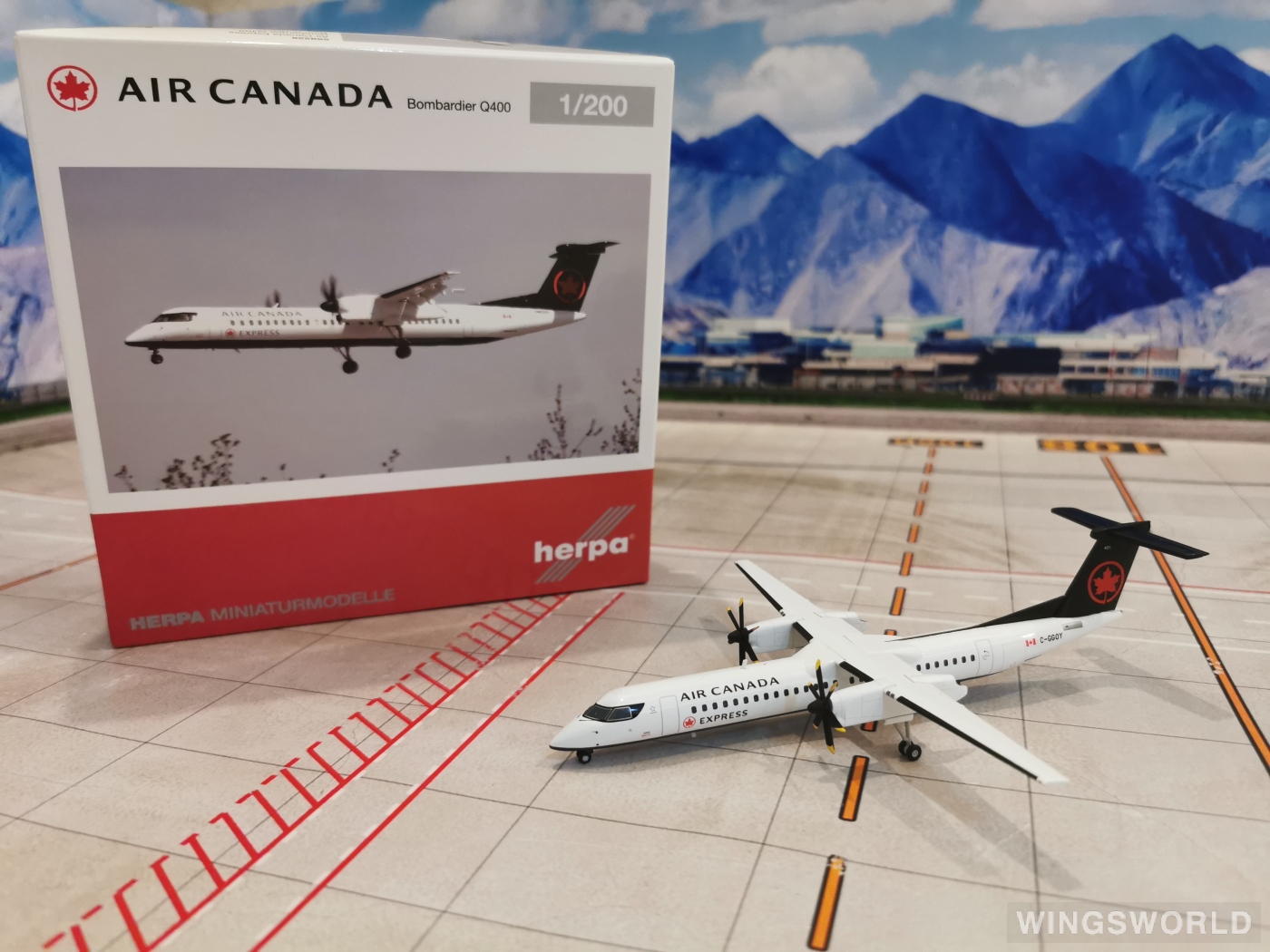 Herpa 1:200 559225 Air Canada 加拿大航空 Bombardier Dash 8-400 C-GGOY