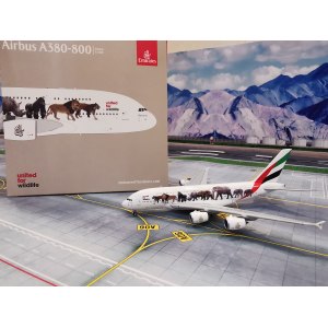Emirates 阿联酋航空 Airbus A380-800 A6-EEI 野生动物1 GJUAE1550 Geminijets 1:400