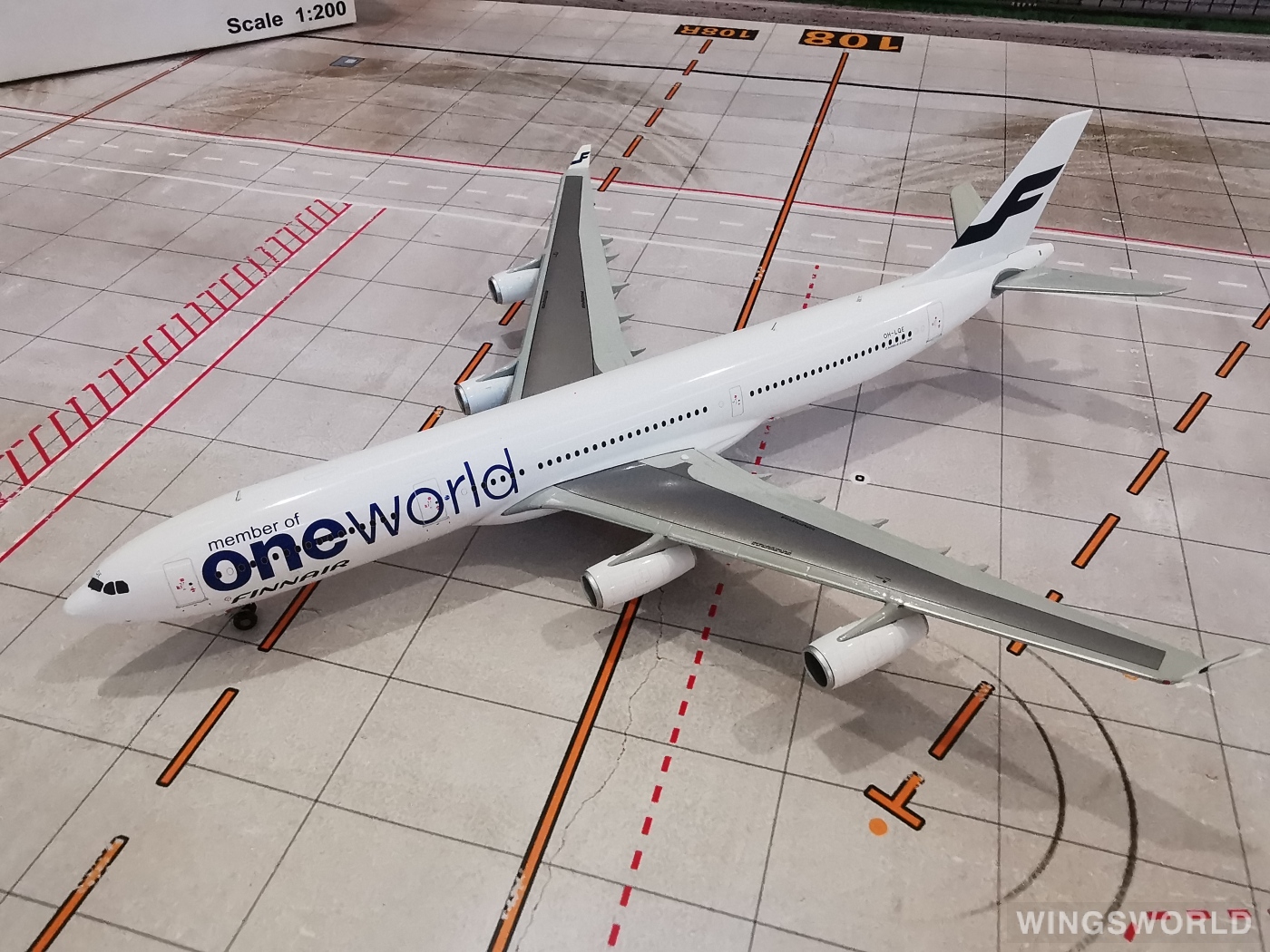 JC Wings 1:200 XX2659 Finnair 芬兰航空 Airbus A340-300 OH-LQE