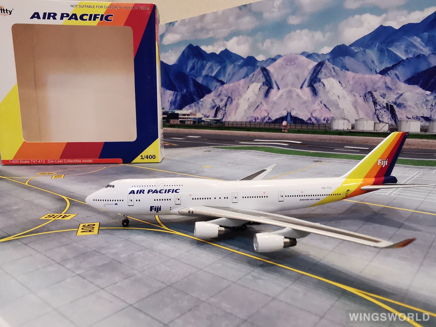 witty 1:400 wt4744002 air pacific 斐济太平洋航空 boeing 747-400