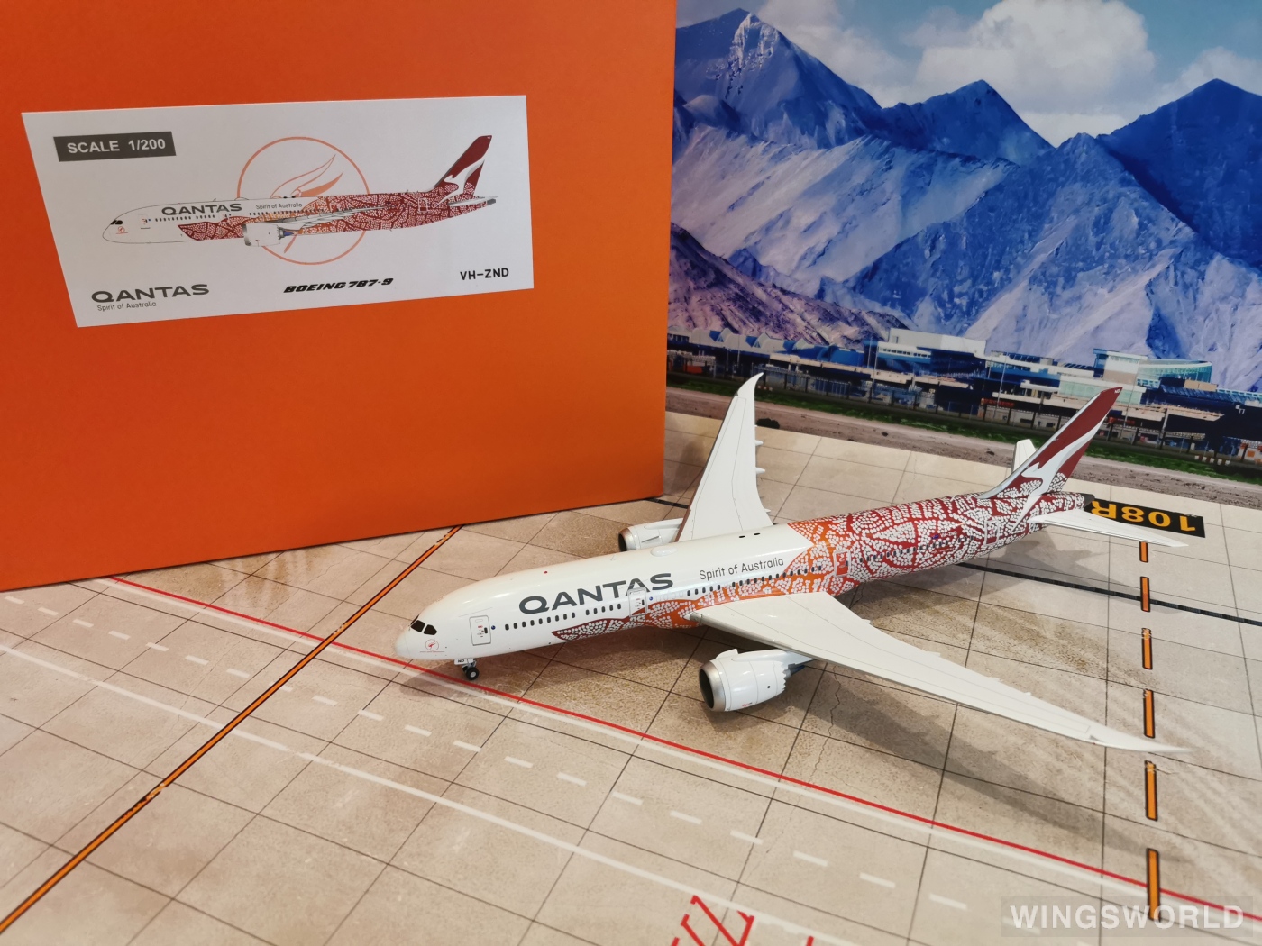 航空機・ヘリコプター JC Wings 1:200 Qantas B787-9 VH-ZNH JC Wings 787-9 カンタス航空 Go Australia VH-ZNH 1/200 [XX20568]