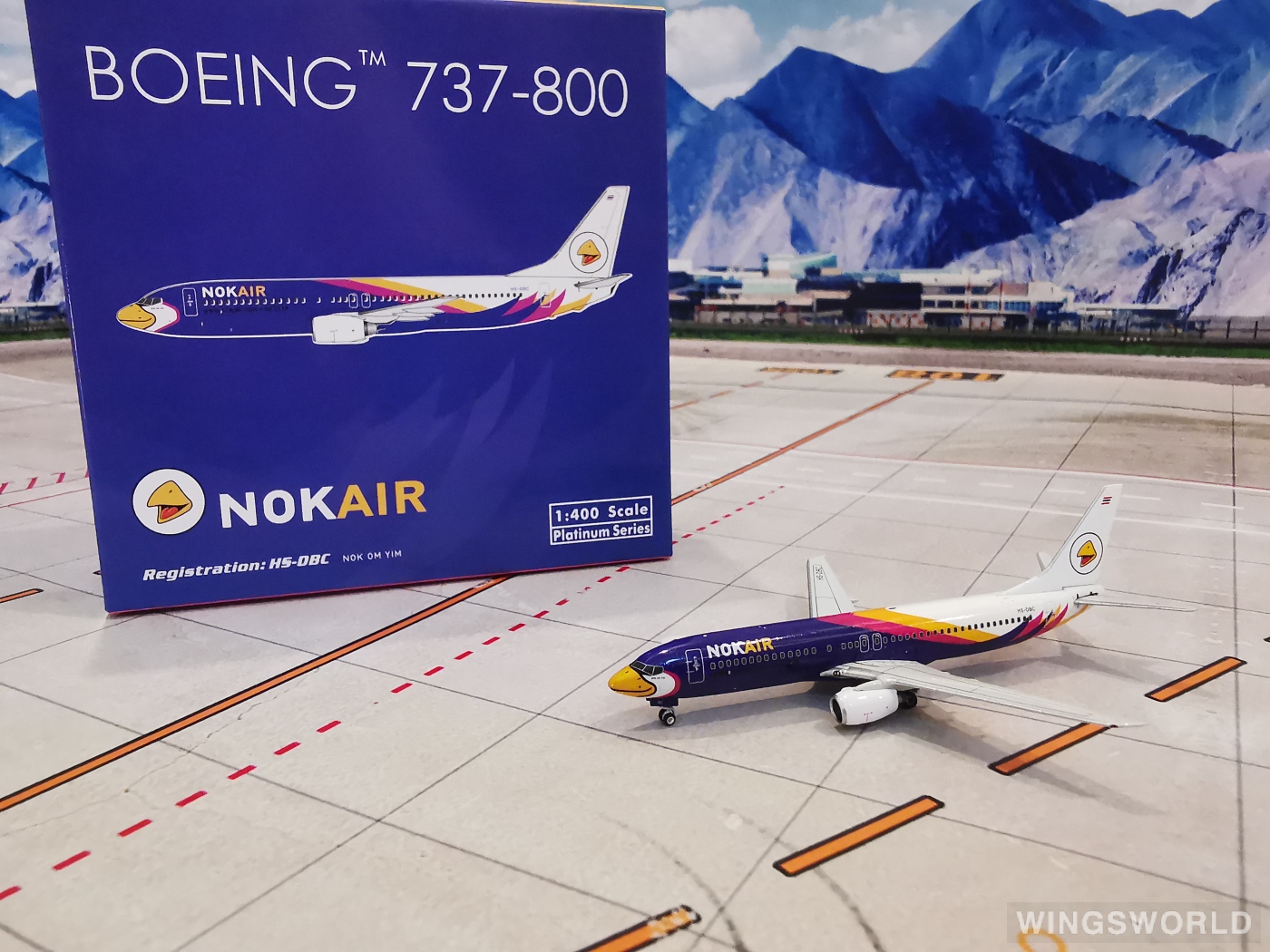 Phoenix 1:400 PH10780 Nok Air 皇雀航空 Boeing 737-800 HS-DBC