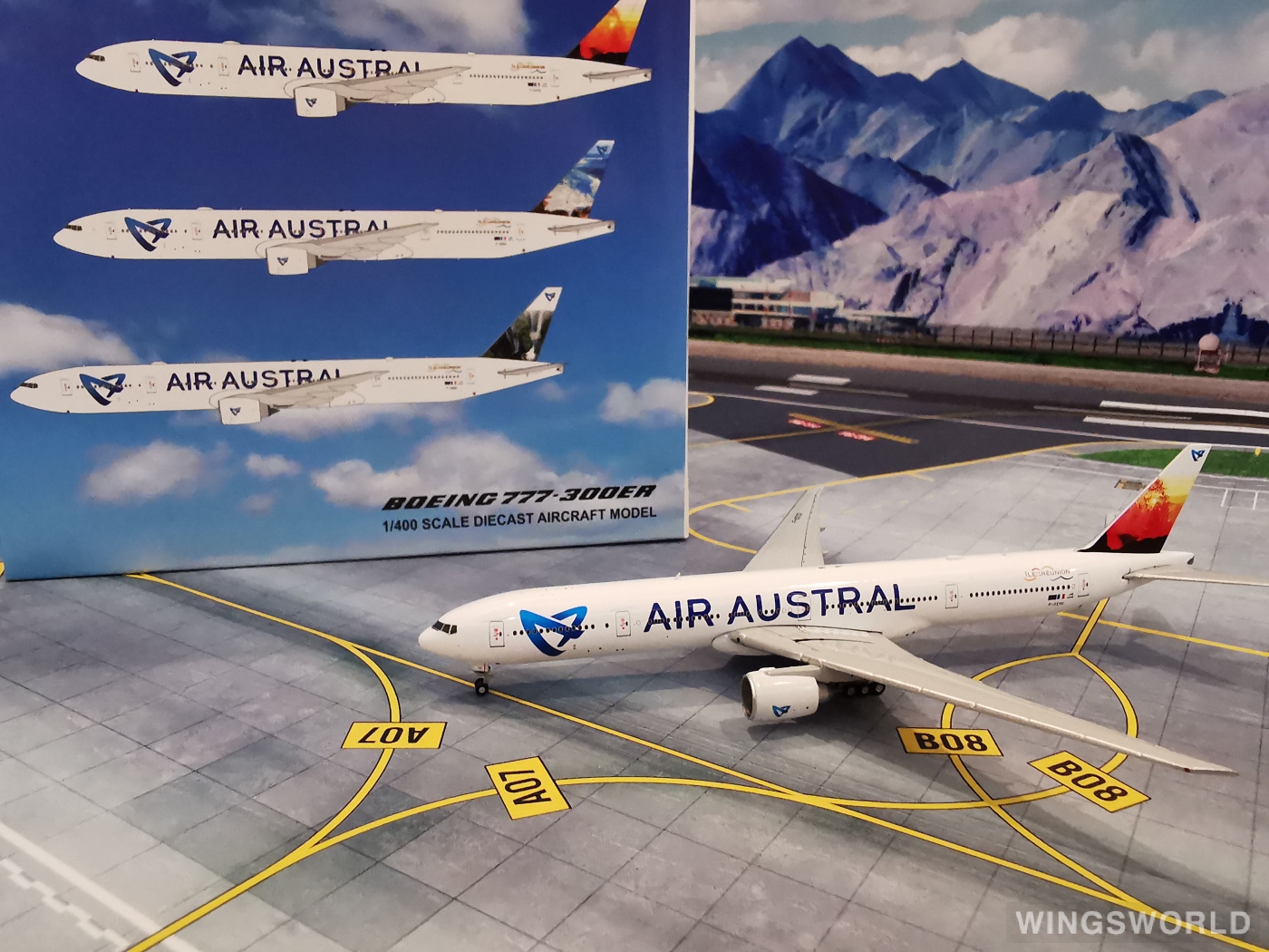 JC Wings 1:400 XX4685 Air Austral 留尼旺航空 Boeing 777-300 F-OSYD