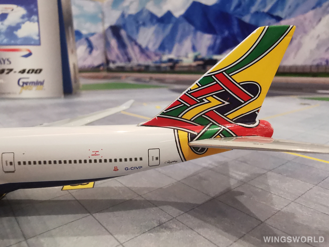 Geminijets 1:400 GJBAW019 British Airways 英国航空 Boeing 747-400 G-CIVP