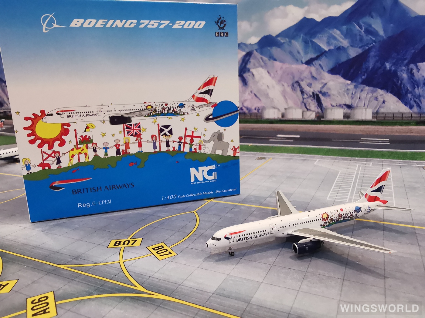 NGmodels 1:400 NG53092 British Airways 英国航空 Boeing 757-200 G-CPEM