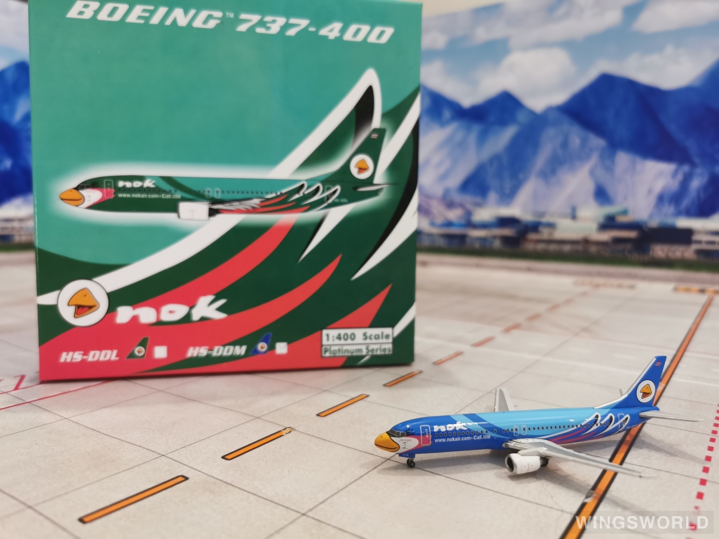 Phoenix 1:400 PH10366B Nok Air 皇雀航空 Boeing 737-400 HS-DDM