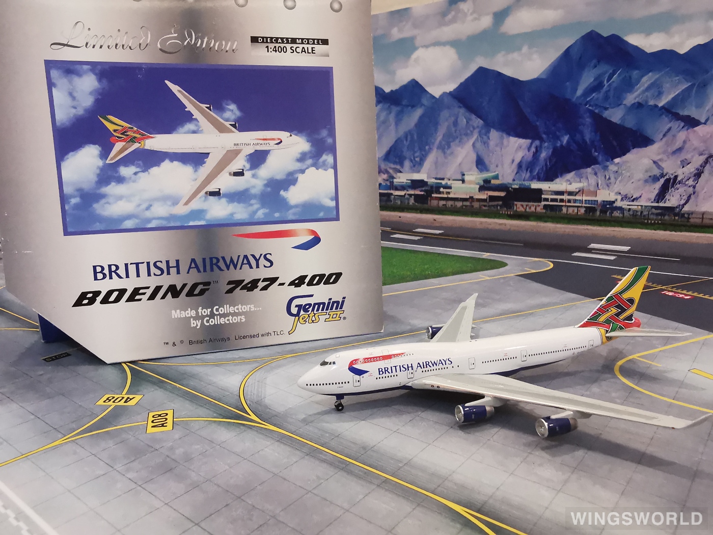Geminijets 1:400 GJBAW019 British Airways 英国航空 Boeing 747-400 G-CIVP