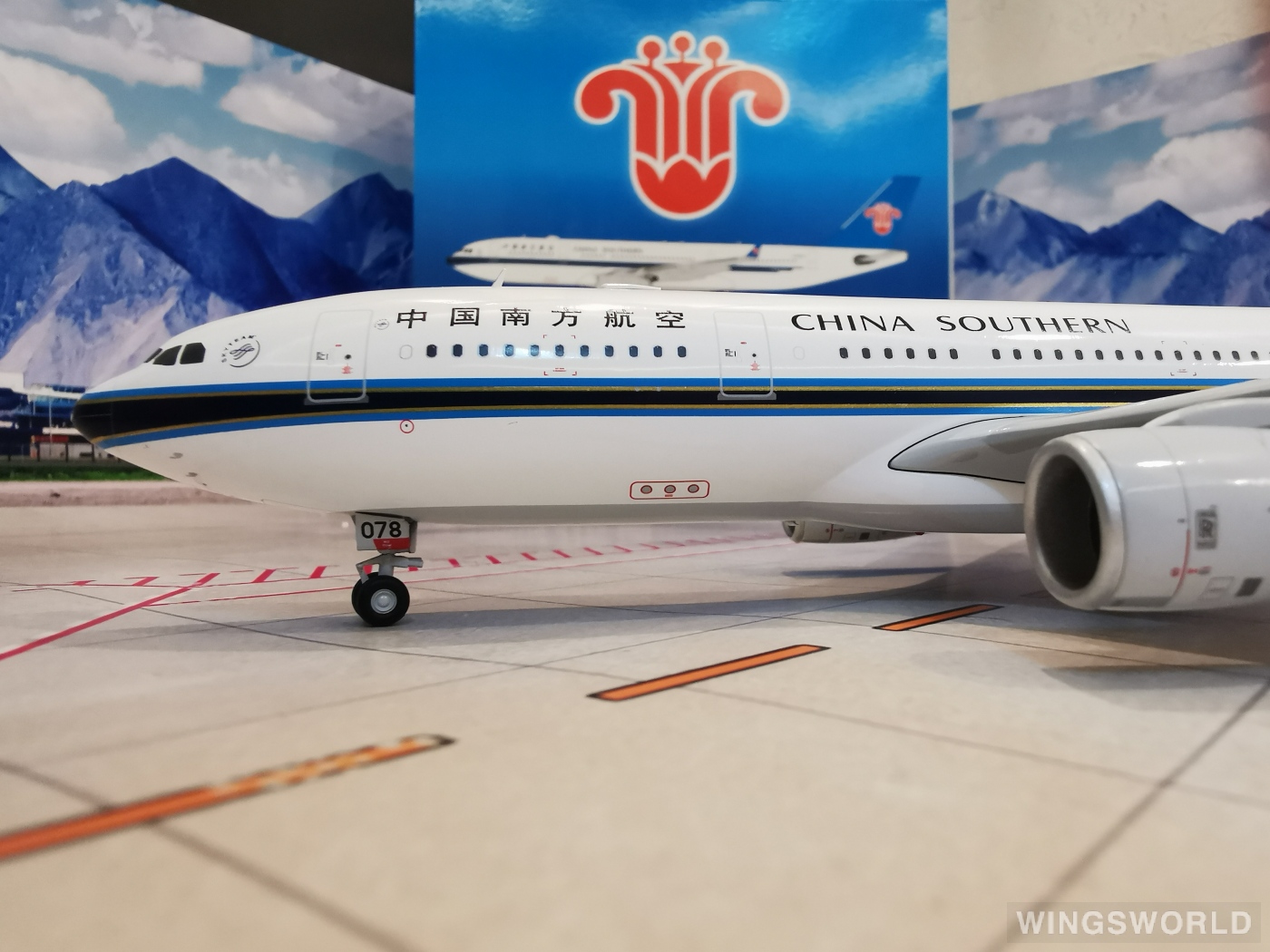 JC Wings 1:200 XX2341 China Southern 中国南方航空 Airbus A330-200 B-6078