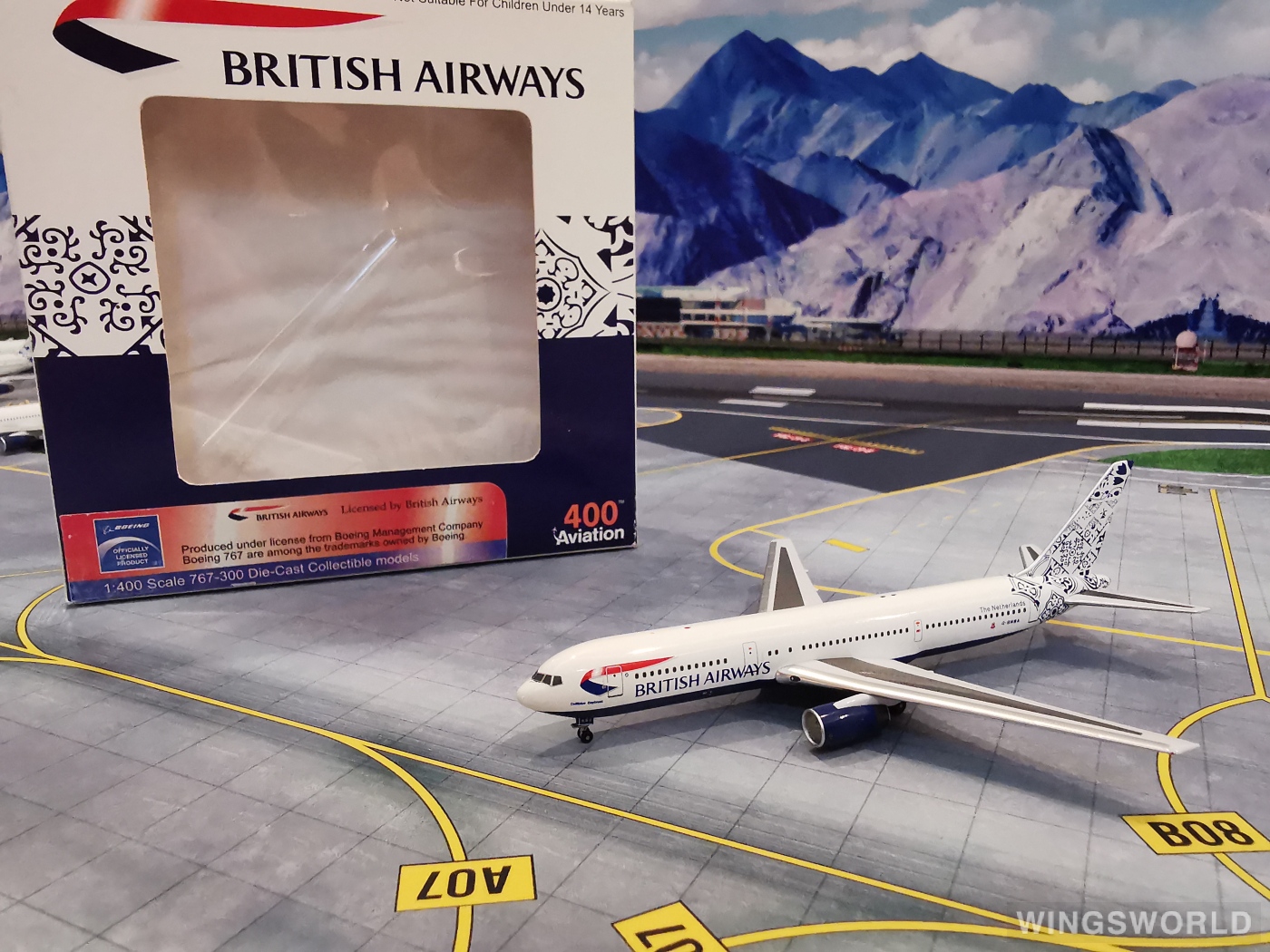 Aviation400 1:400 AV4763003 British Airways 英国航空 Boeing 767-300 G-BNWA