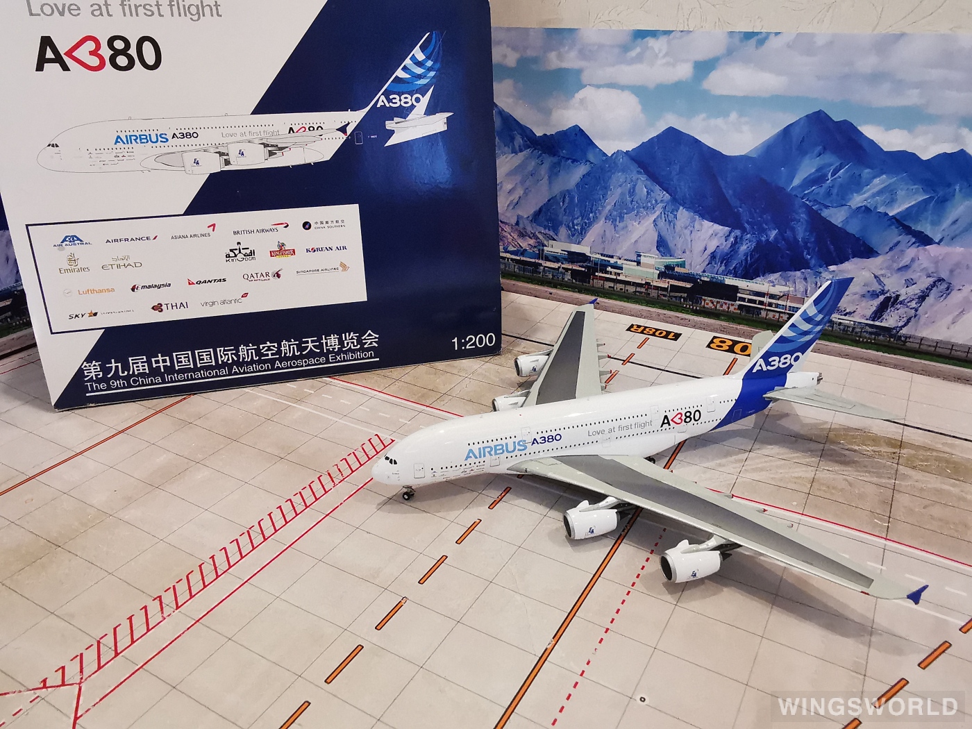 JC Wings 1:200 XX2988 Airbus 空中客车 Airbus A380-800 F-WWDD