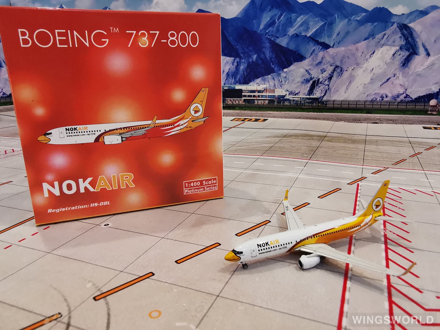 Phoenix 1:400 PH10925 Nok Air 皇雀航空 Boeing 737-800 HS-DBL