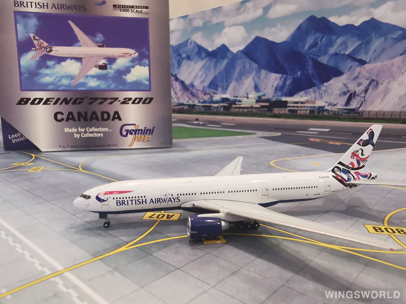 Geminijets 1:400 GJBAW269 British Airways 英国航空 Boeing 777-200 G-VIIN