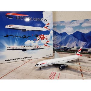 British Airways 英国航空 Boeing 777-200 G-YMMH PANDA BBOX2538 JC Wings 1:200