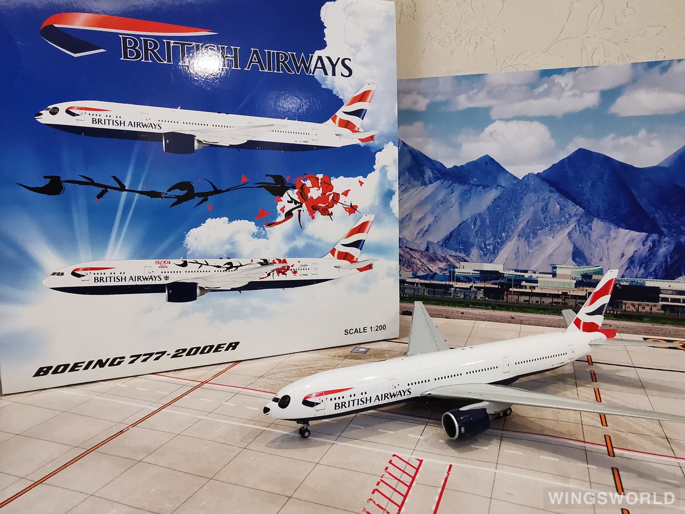 JC Wings 1:200 BBOX2538 British Airways 英国航空 Boeing 777-200 G-YMMH