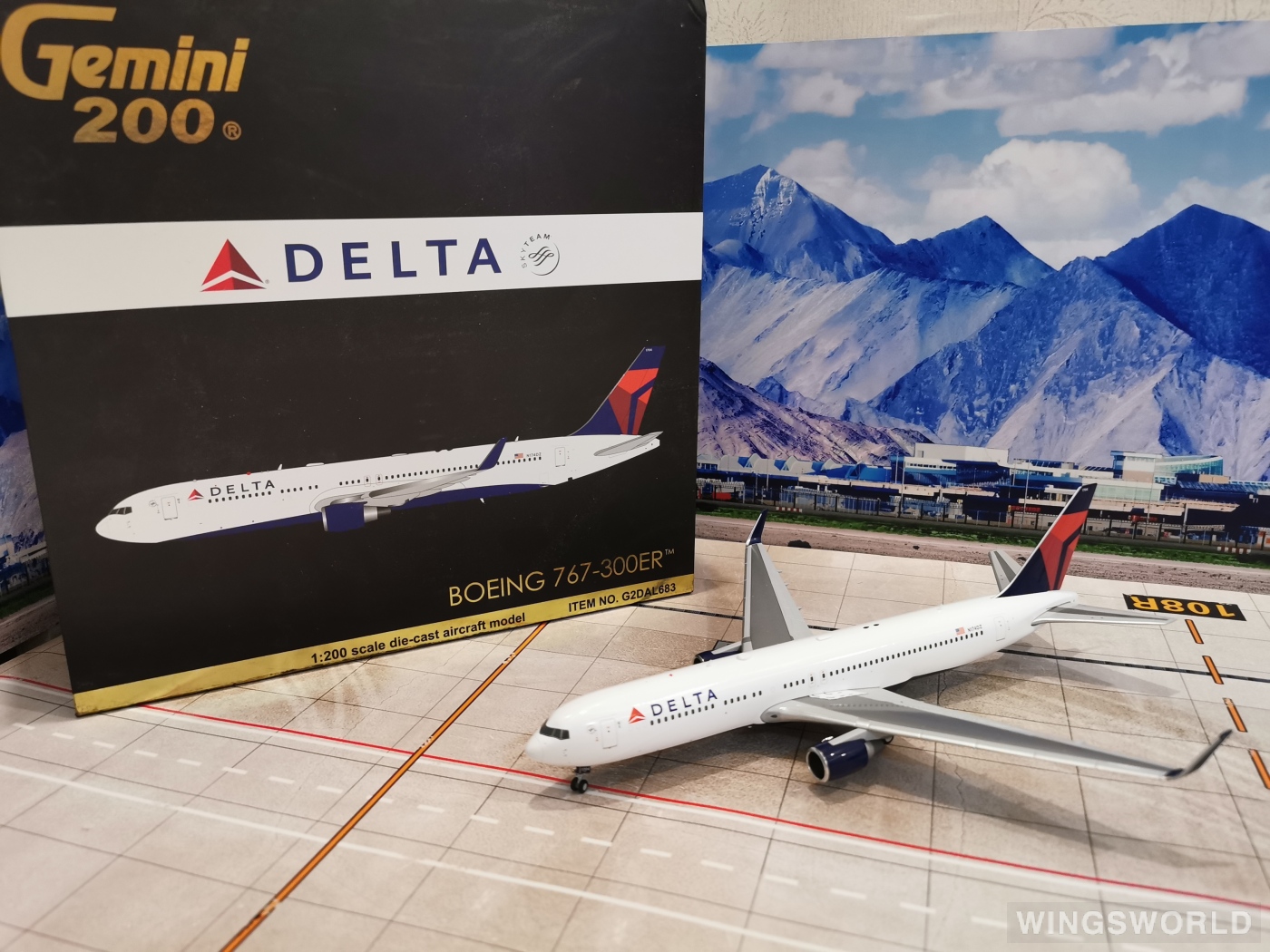 Geminijets 1:200 G2DAL683 Delta Air Lines 达美航空 Boeing 767-300 N174DZ