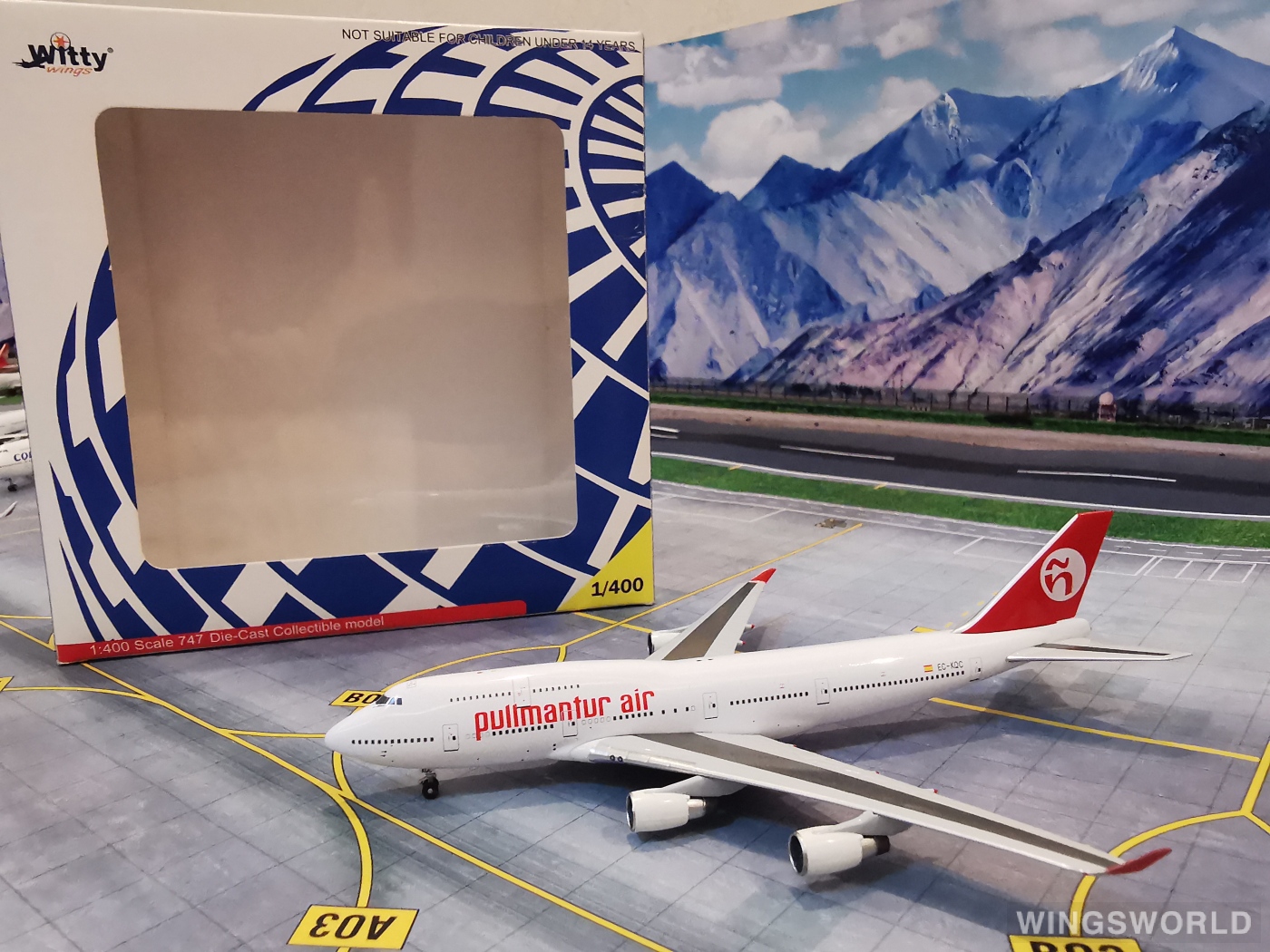 Witty 1:400 WT4744024 Pullmantur Air Boeing 747-400 EC-KQC