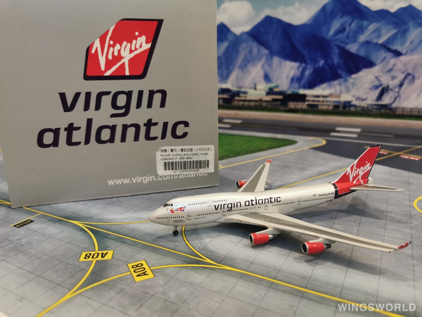 Geminijets 1:400 GJVIR811 Virgin Atlantic Airways 维珍航空 Boeing 747-400 G-VROC