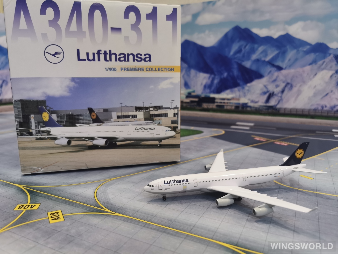 Dragon Models 1:400 55016C Lufthansa 汉莎航空 Airbus A340-300 D-AIGR