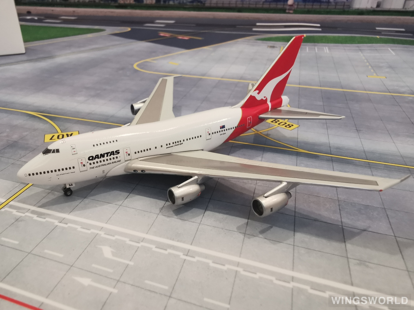 Geminijets 1:400 GJQFA924 Qantas 澳洲航空 Boeing 747SP VH-EAA