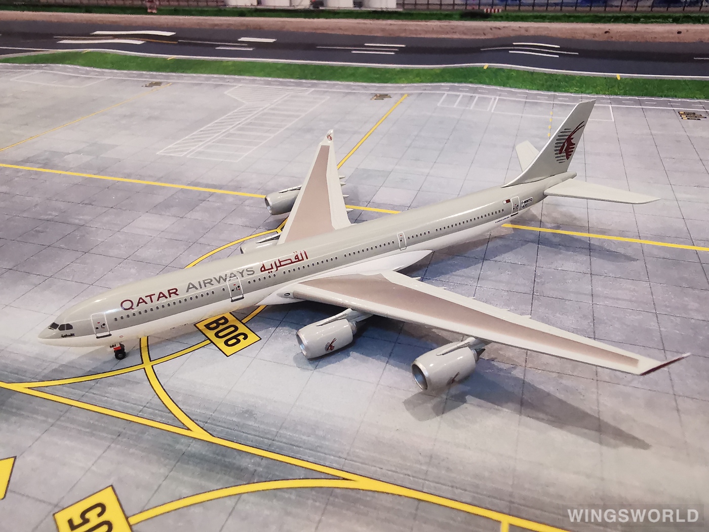 Dragon Models 1:400 55611 Qatar 卡塔尔航空 Airbus A340-500 F-WWTQ