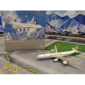 Etihad Airways 阿提哈德航空 Airbus A340-500 A6-EHA 2004s colors. 55981 Dragon Models 1:400