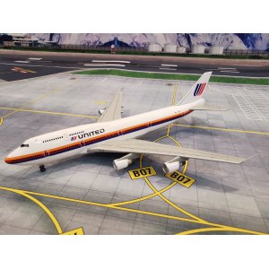 United Airlines 美国联合航空 Boeing 747-400 N178UA 1980s colors. 55120 Dragon Models 1:400