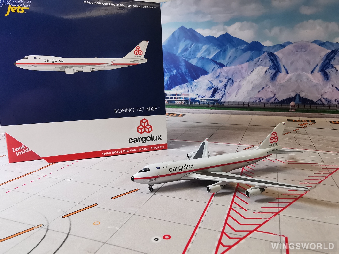 Geminijets 1:400 GJCLX1947 Cargolux 卢森堡货运航空 Boeing 747-400 LX-NCL