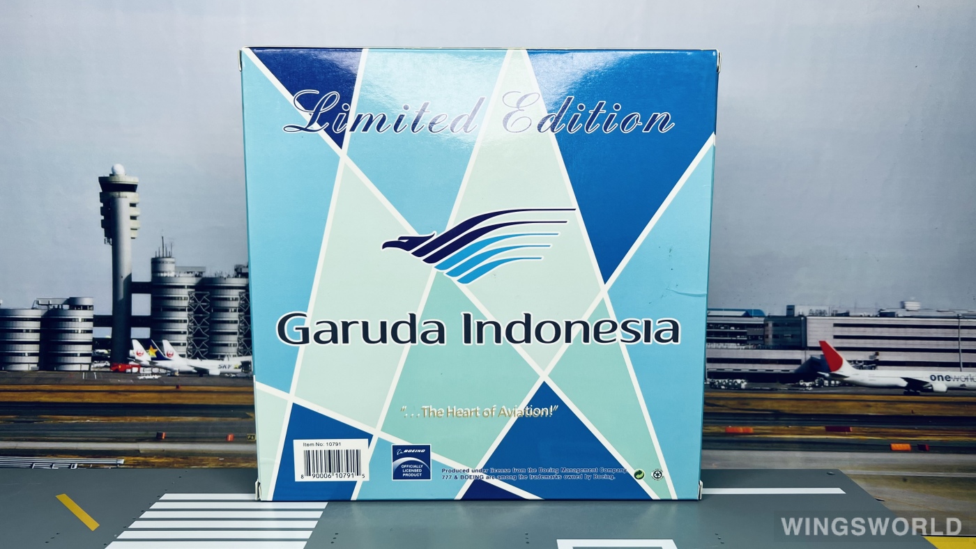 Phoenix 1:400 PH10791 Garuda Indonesia 印度尼西亚鹰航 Boeing 777-300 PK-GIA