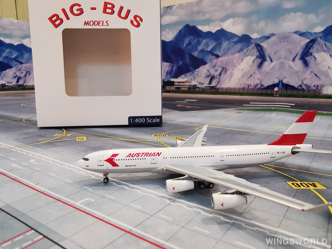AeroClassics 1:400 AC4OELAG Austrian Airlines 奥地利航空 Airbus A340-200 OE-LAG