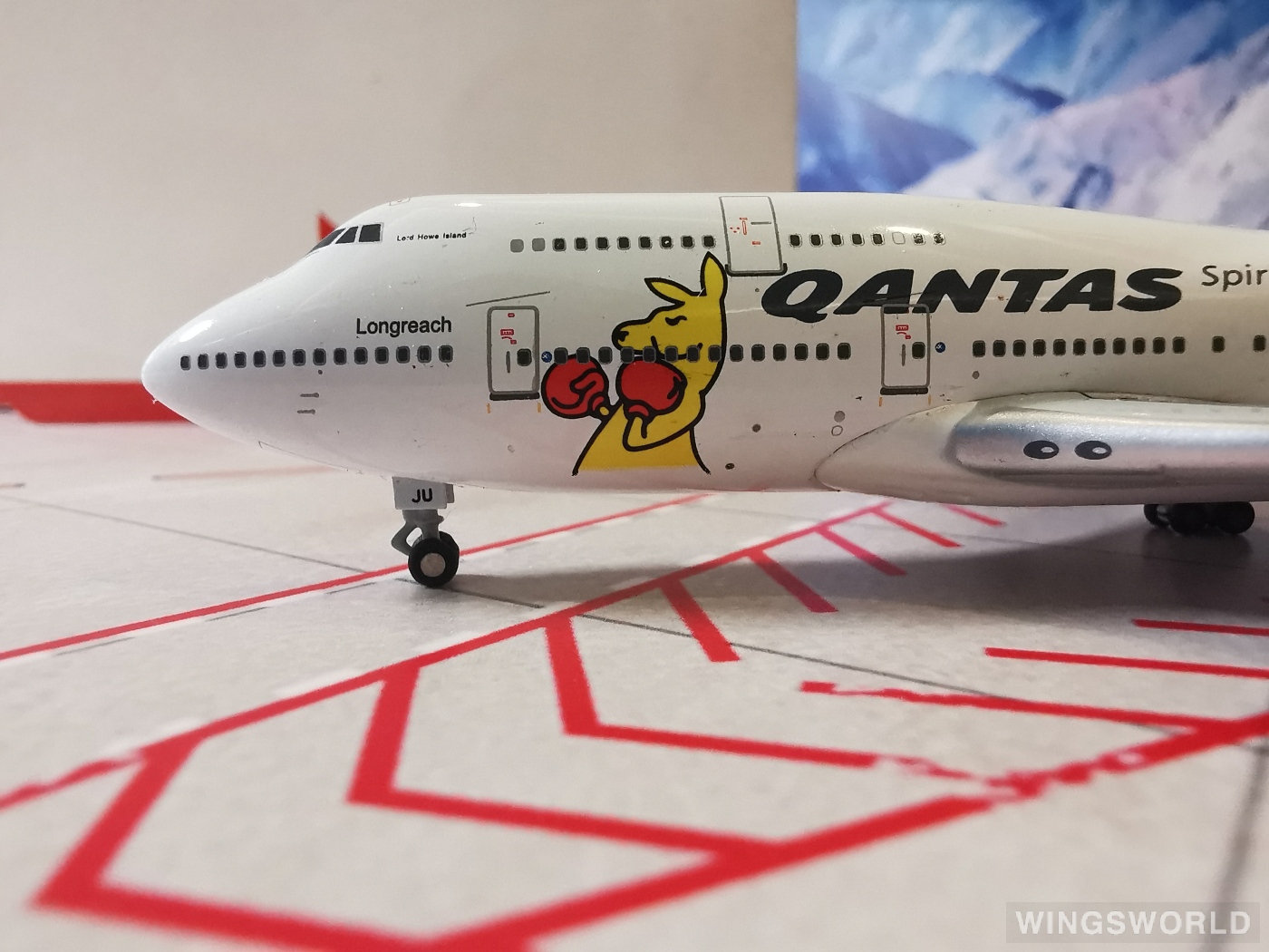 Geminijets 1:400 GJQFA1298 Qantas 澳洲航空 Boeing 747-400 VH-OJU