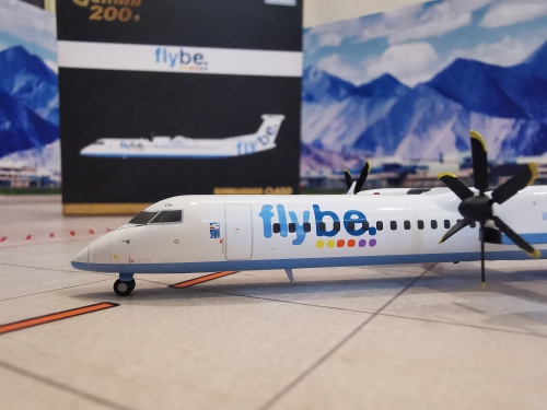 Flybe 弗莱比航空 Bombardier Dash 8-400 G-JECH  G2BEE053 Geminijets 1:200