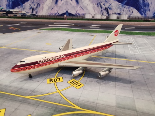 Continental Airlines 美国大陆航空 Boeing 747-200 N605PE  55146 Dragon Models 1:400