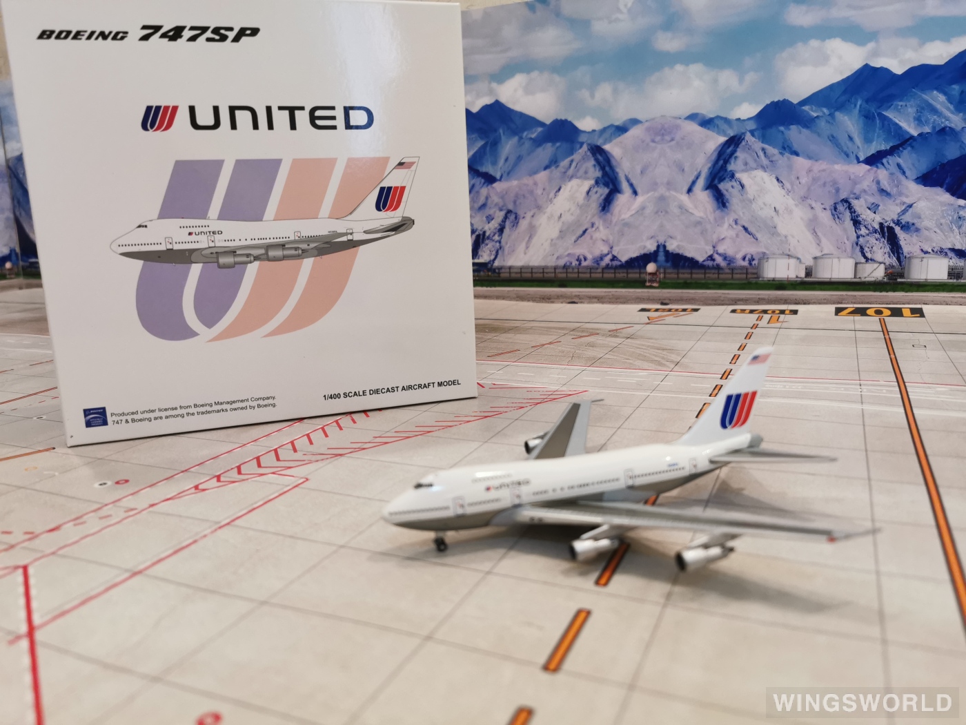 JC Wings 1:400 XX4961 United Airlines 美国联合航空 Boeing 747SP N538PA