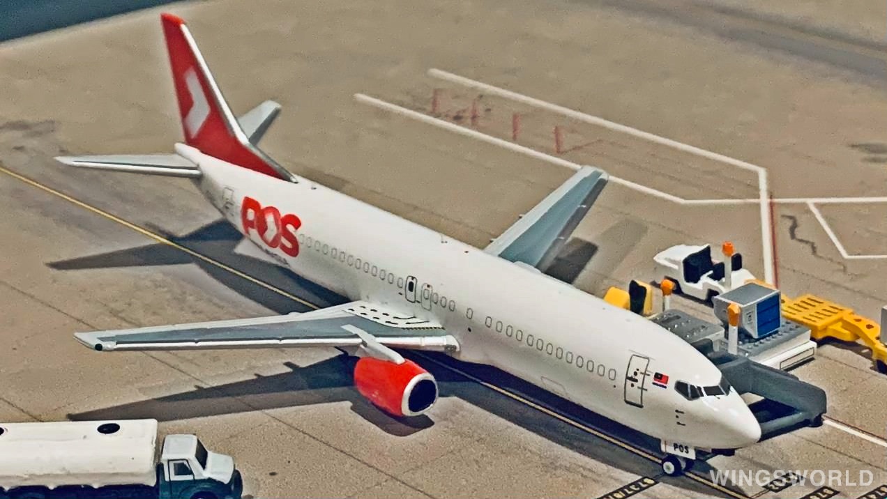 Pandamodel 1:400 PM9MPOS POS Malaysia 马来西亚邮政 Boeing 737-400 9M-POS