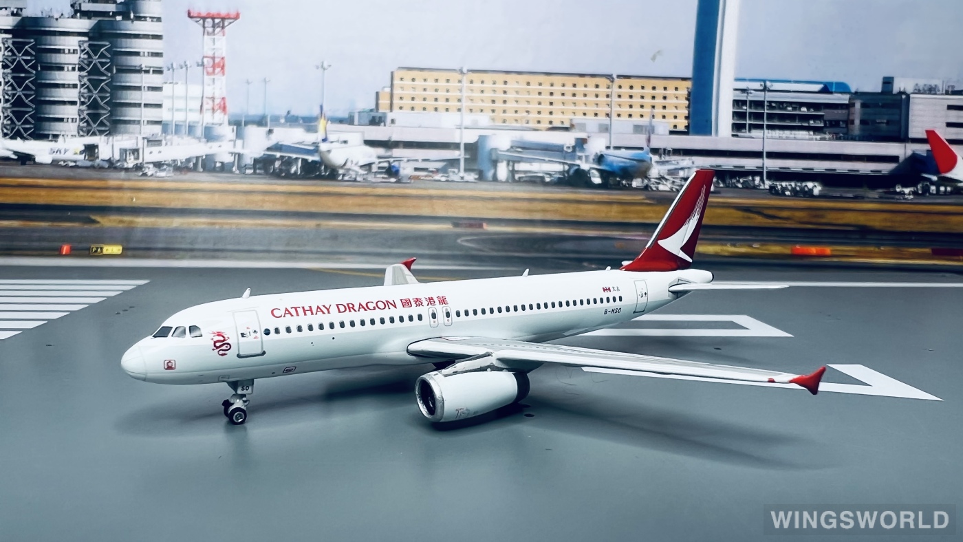 Phoenix 1:400 PH04098 Cathay Dragon 国泰港龙航空 Airbus A320 B-HSO