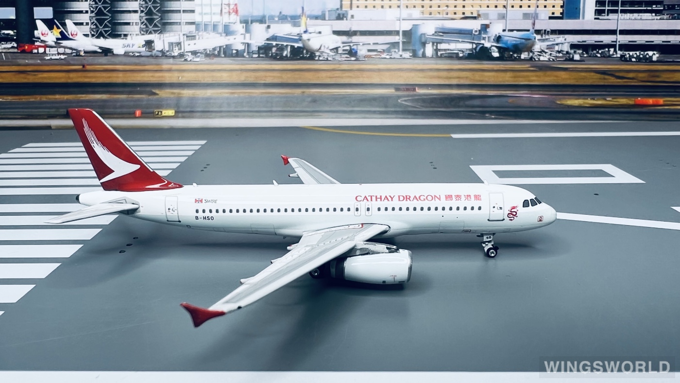Phoenix 1:400 PH04098 Cathay Dragon 国泰港龙航空 Airbus A320 B-HSO