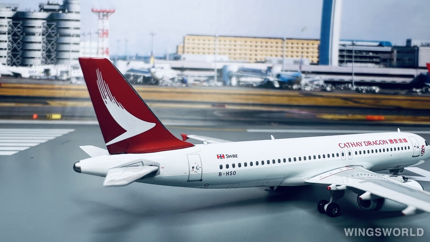 Phoenix 1:400 PH04098 Cathay Dragon 国泰港龙航空 Airbus A320 B-HSO