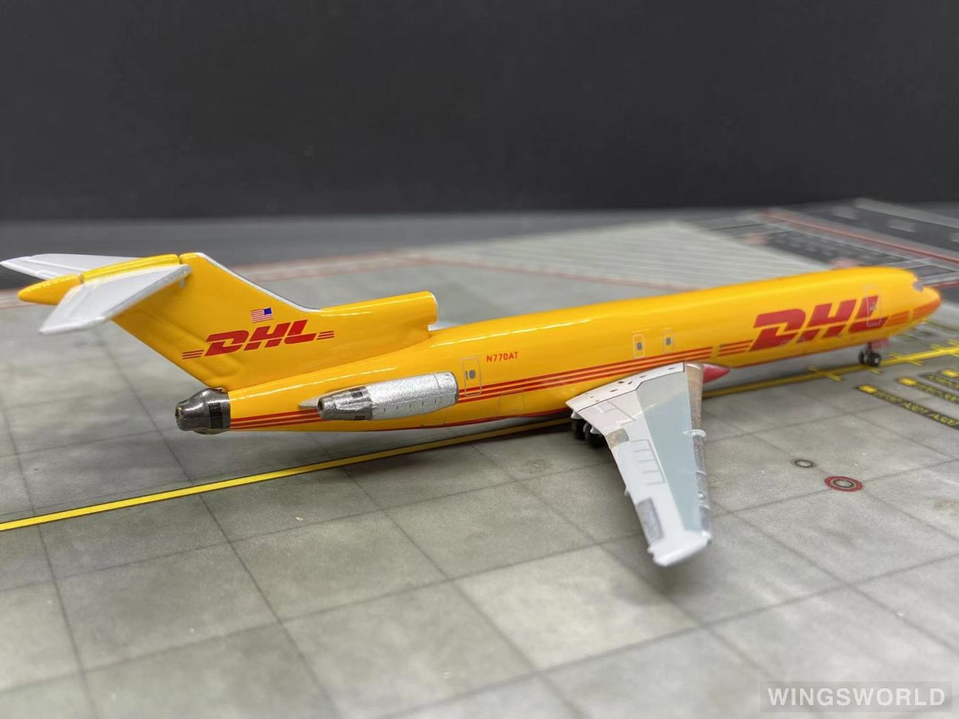 aeroclassics 1:400 ac419370 dhl 敦豪 boeing 727-200 n770at