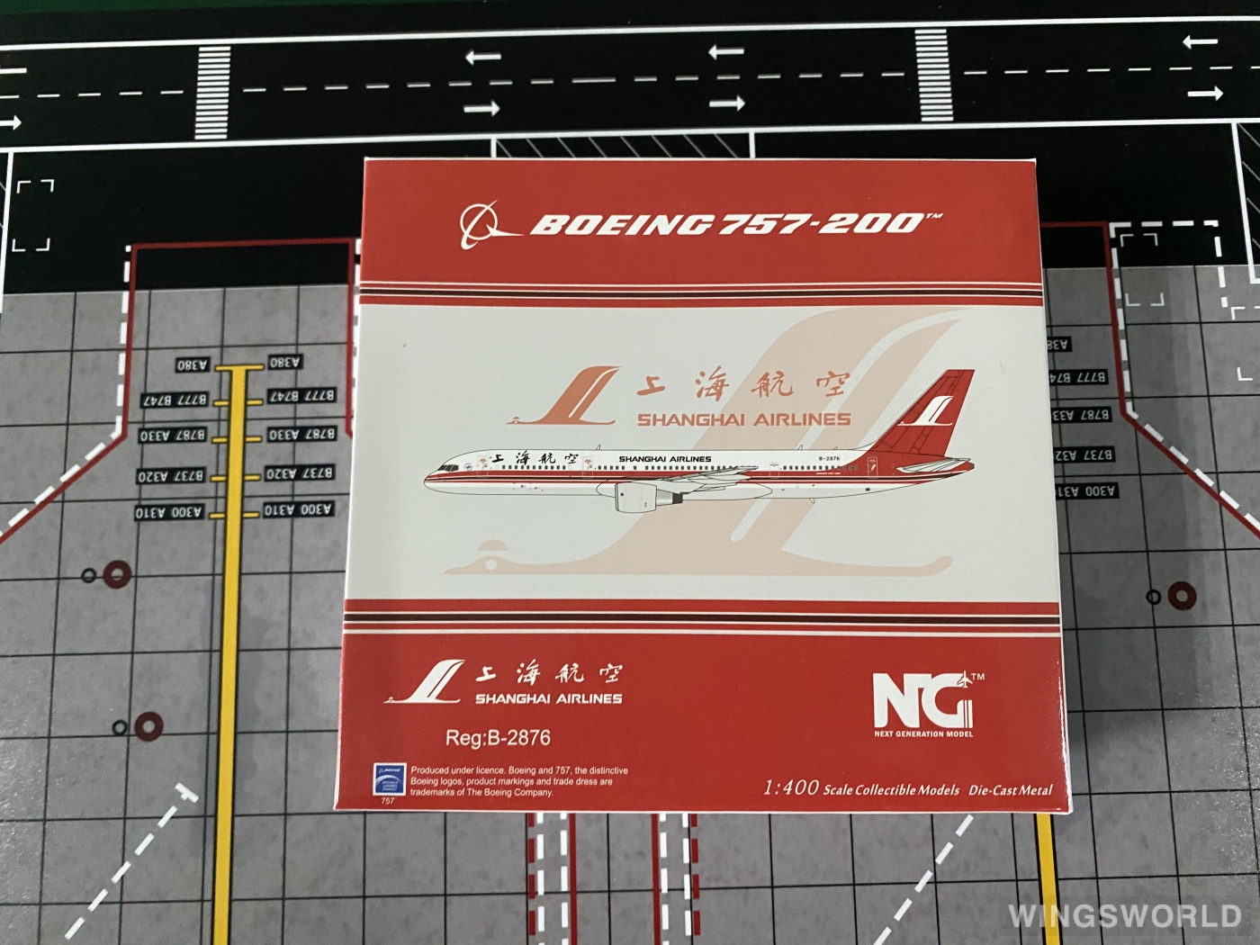 NG models 1:400 Boeing 757-200 Shanghai Airlines 上海航空